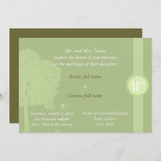 Invitation en plein air (Devant / Derrière)