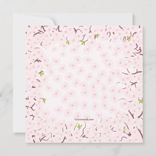 Invitation En Pleine Fleur (Dos)