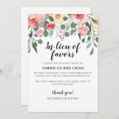 Invitation En remplacement des faveurs Signe de don Mariage (Devant / Derrière)