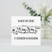 Invitation En sécurité dans la main du Père Christianisme Foi (Debout devant)