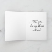 Invitation en smoking, témoin de mariage (Intérieur)