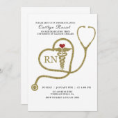 Invitation en soins infirmiers, infirmière diplômé (Devant / Derrière)