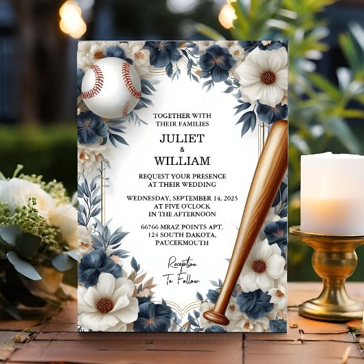 Invitation En tant que Champion Team Ball Field Mariage de ba