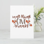 Invitation En Tout, Remerciez le Citrouille de Thanksgiving (Debout devant)