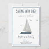 Invitation En Un ! Anniversaire nautique (Devant)