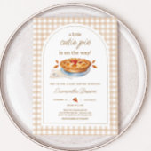 Invitation En vichy Baby shower Little Cutie Pie