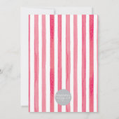 Invitation en vichy Bow Botanical Christmas Card (Dos)