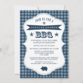 Invitation En vichy Couples Shower BBQ (Devant)
