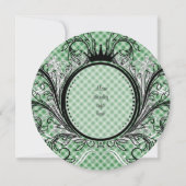 Invitation En vichy éco (Dos)