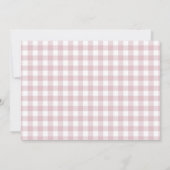 Invitation en vichy Halloween Fille Fantôme 1er Anniversaire (Dos)