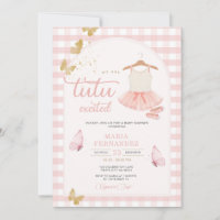 En vichy papillon rose Tutu Ballerina moderne