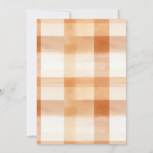 Invitation en vichy Quelque Chose De Doux Est En Train De Brû (Dos)