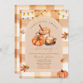 Invitation en vichy Quelque Chose De Doux Est En Train De Brû (Devant / Derrière)