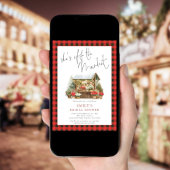 Invitation en vichy Red Green de la Fête des mariées du march