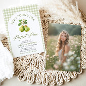 Invitation En vichy vert moderne Fête des mariées parfaite de