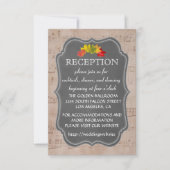 Invitation Encart de réception de feuille de musique de pays (Devant)