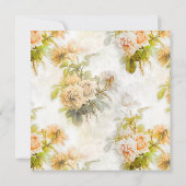 Invitation Enchantante Rose de douche nuptiale (Dos)