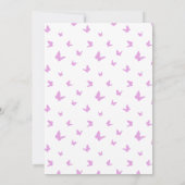 Invitation Enchanté de vous rencontrer Baby Shower Papillon (Dos)