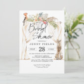 Invitation Enchanted African Safari Bridal Douche (Debout devant)