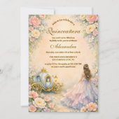 Invitation Enchanted Carriage Fairytale Quinceañera (Devant)