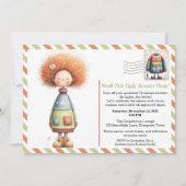 Invitation Enchanted Elf | North Pole Ugly Sweater Party  (Devant)
