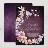 Invitation Enchanted Fairy Baby Shower (Devant / Derrière)