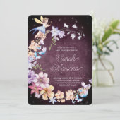Invitation Enchanted Fairy Baby Shower (Debout devant)
