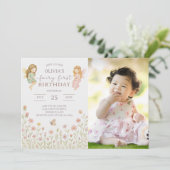 Invitation Enchanted Fairy First Birthday (Debout devant)