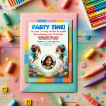 Enchanted Fairy Garden Anniversaire Fête Invitatio