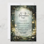 Invitation Enchanted Forest Adventure commence le Baby shower (Devant)
