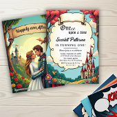 Invitation Enchanted Forest Castle Fairytale 1st Birthday
