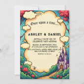 Invitation Enchanted Forest Castle Woodland Fairytale Wedding (Devant)