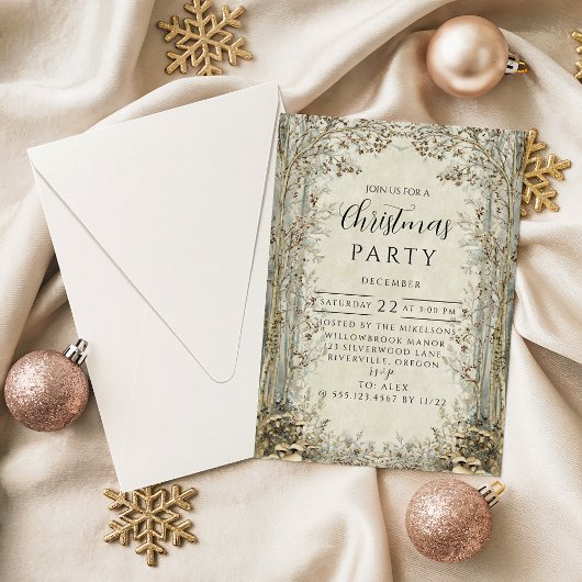 Invitation Enchanted Forest Christmas