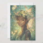 Invitation Enchanted Forest Fairy Fairy First Birthday (Devant)