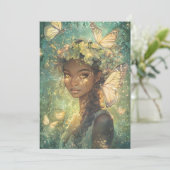 Invitation Enchanted Forest Fairy Fairy First Birthday (Debout devant)