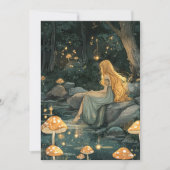 Invitation Enchanted Forest Fairy First Birthday  (Devant)