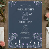 Invitation Enchanted Forest Mushroom Second Birthday