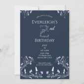 Invitation Enchanted Forest Mushroom Second Birthday (Devant)