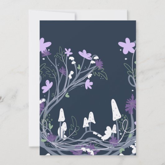 Invitation Enchanted Forest Mushroom Second Birthday (Dos)