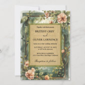 Invitation Enchanted Forest Path of Magical flower wedding    (Devant)
