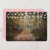 Invitation Enchanted Forest Path TWINS Sweet 16 Celebration (Devant / Derrière)