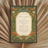 Invitation Enchanted Forest Vintage Art Nouveau Wedding
