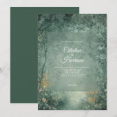 Invitation Enchanted Forest Wedding (Devant / Derrière)
