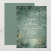 Invitation Enchanted Forest Wedding (Devant / Derrière)