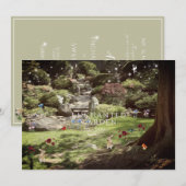 Invitation Enchanted Garden Sweet sixteen (Devant / Derrière)