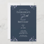 Invitation Enchanted Jungle Lion Second Birthday (Devant)