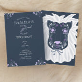 Invitation Enchanted Jungle Lion Second Birthday