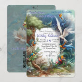 Invitation Enchanted Magical Fantasy Creations (Devant / Derrière)