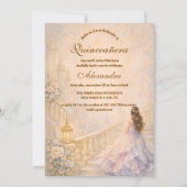 Invitation Enchanted Palace Fairytale Quinceañera (Devant)