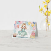 Invitation Enchanted Princesse Anniversaire Extrav (Fleur jaune)
